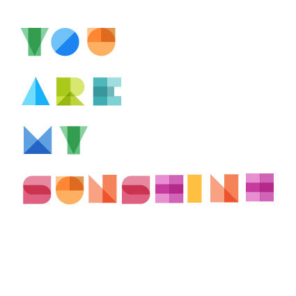 Color block font for knitting, crochet and cross stitch patterns